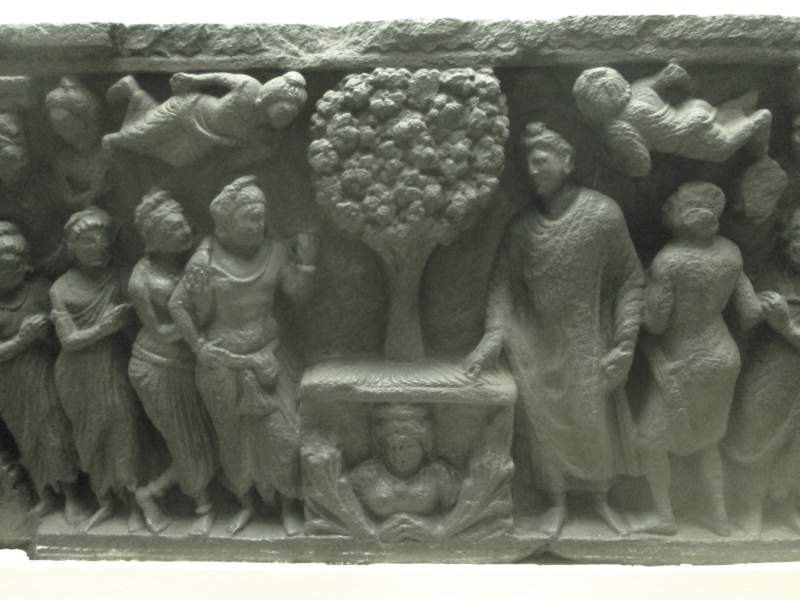 038 Bodhisatta spreads the Grass, Jamalgarhi
