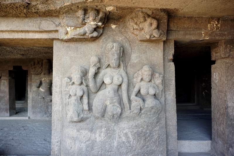 Female Figures on Wall