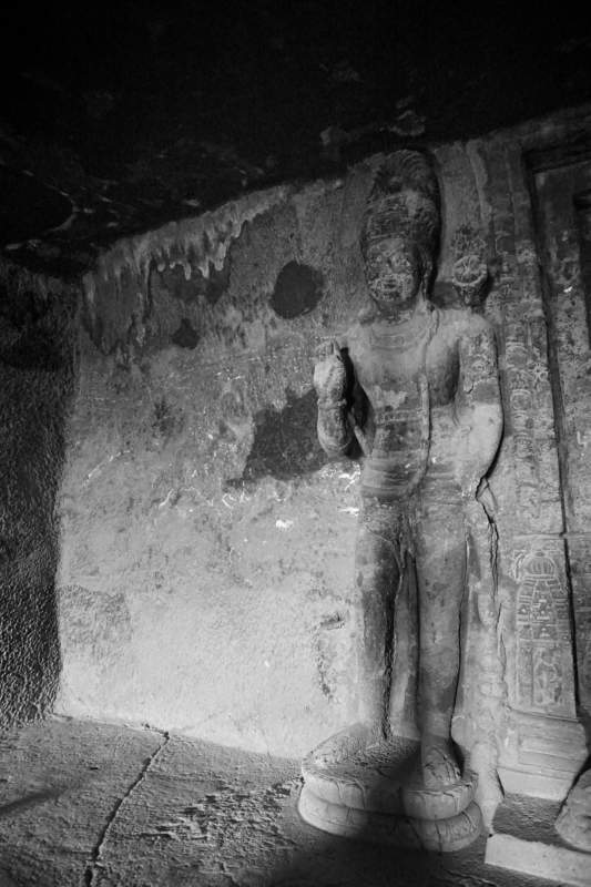 Cave 12, Padmapani gaurding Door