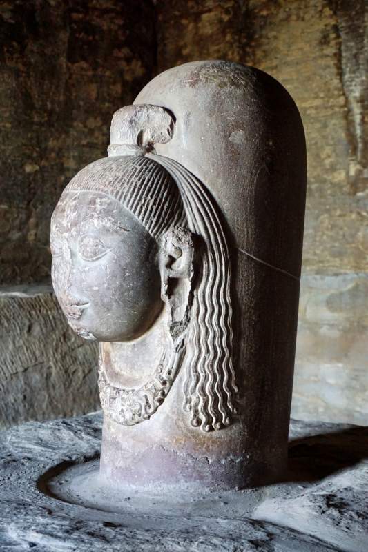 Shiva Linga with Face