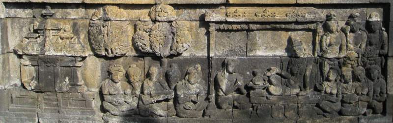 Divyavadana, East Wall, Panel 106 of 120, Maitrakanyaka