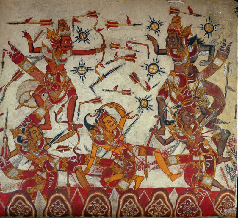 064 Dasabahu fights Purusada