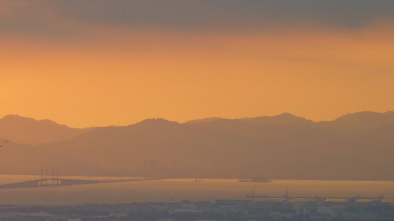 Penang Island Glowing at Dusk