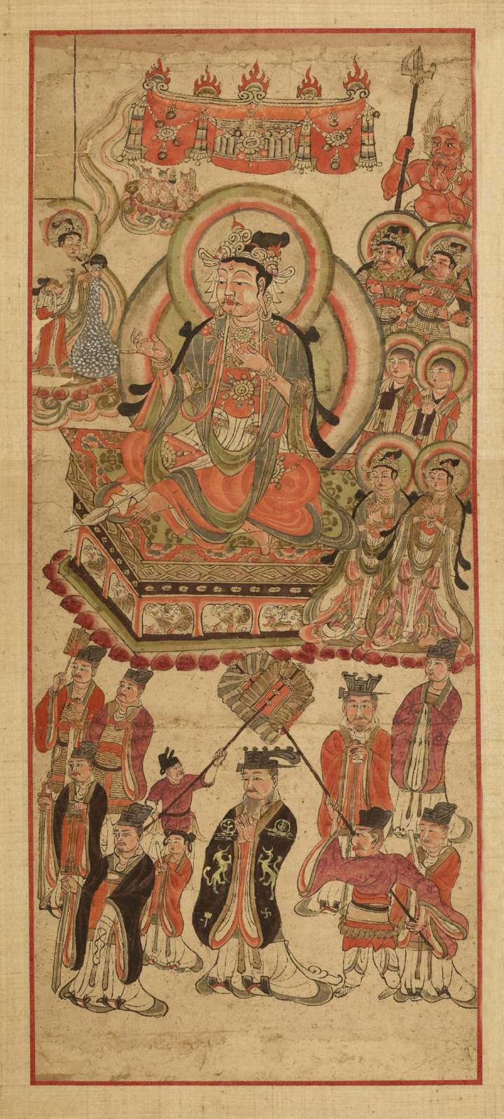 24b Paper Painting of Avalokiteśvara