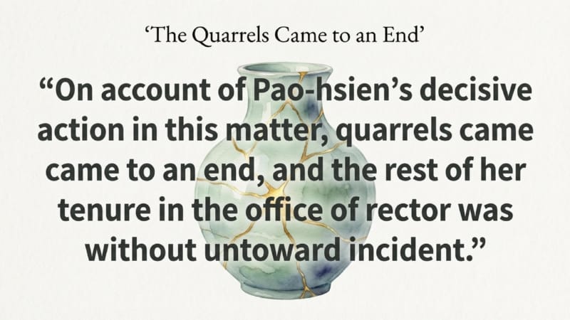 109 Quarrels Come to an End