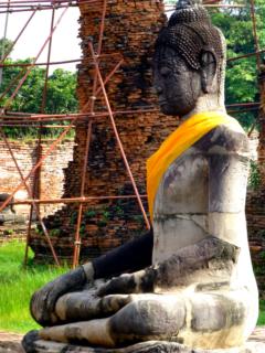 Buddha and Scaffolding